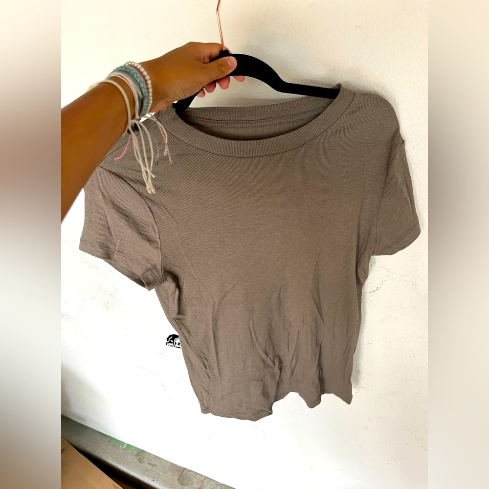 Brown baby tee